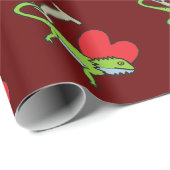 I Liebe Bartdrachen Geschenkpapier (Rolleneckpunkt)