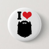 I Liebe-Bärte Button (Vorderseite)