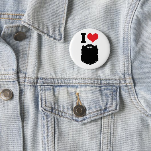 I Liebe-Bärte Button (Beispiel)