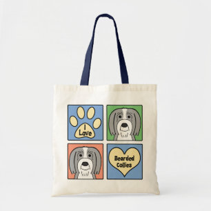 I Liebe-bärtiges Collies Tragetasche
