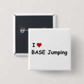 I Liebe BASE Jumping Button (Vorne & Hinten)