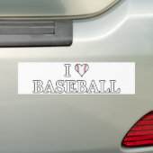 I Liebe Baseball Autoaufkleber (Auf Auto)