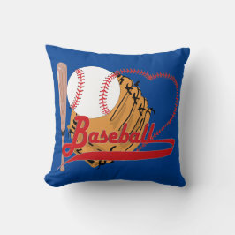 I Liebe Baseball - Ball, Bat, Baseball Glove Kissen