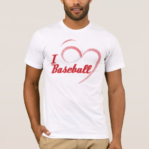 I Liebe-Baseball-Herz T-Shirt