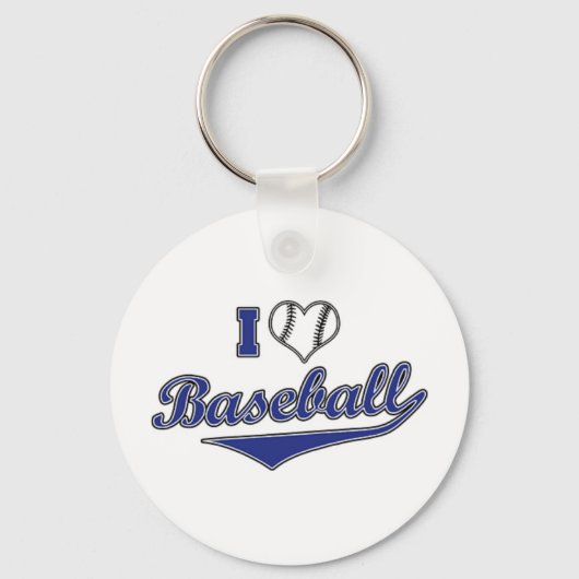 I Liebe Baseball Keychain Schlüsselanhänger (Vorderseite)
