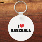 I Liebe Baseball Keychain Schlüsselanhänger (Vorderseite)