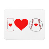I Liebe Baseball Magnet (Horizontal)