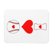 I Liebe Baseball Magnet (Horizontal)