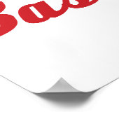 I Liebe Baseball Poster (Ecke)