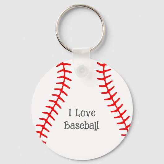 I Liebe Baseball Schlüsselanhänger (Vorderseite)
