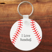 I Liebe Baseball Schlüsselanhänger (Vorderseite)