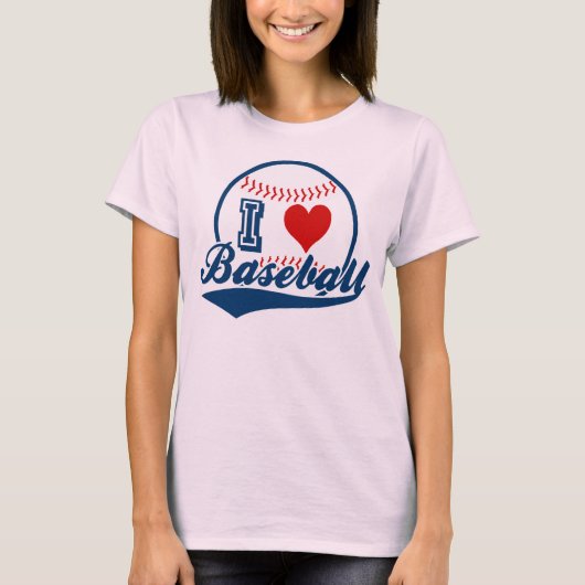 I Liebe Baseball Shirt (Vorderseite)