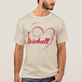 I Liebe Baseball T - Shirt (Vorderseite)