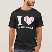 I Liebe Baseball T-Shirt (Vorderseite)