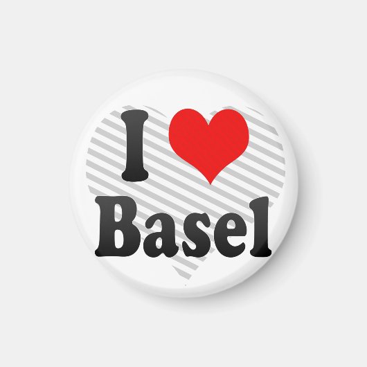 I Liebe Basel, Schweiz Magnet (Vorne)