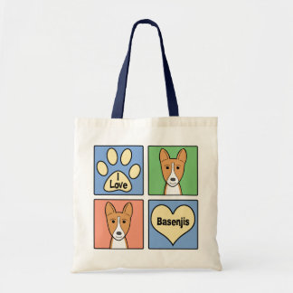 I Liebe Basenjis Tragetasche