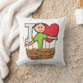I Liebe Basket Weaving Kissen (Decke)