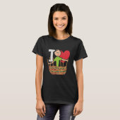 I Liebe Basket Weaving T-Shirt (Vorne ganz)