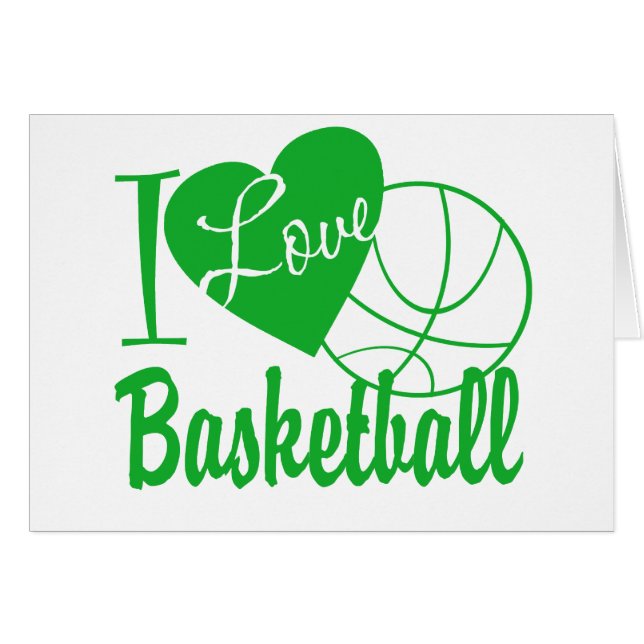 I Liebe Basketball (Vorderseite (Horizontal))