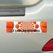 I Liebe Basketball Autoaufkleber (Auf Auto)