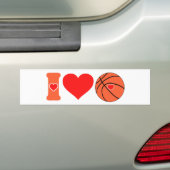 I Liebe Basketball Autoaufkleber (Auf Auto)