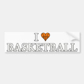 I Liebe-Basketball Autoaufkleber (Vorne)