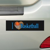 I Liebe-Basketball Autoaufkleber (Auf Auto)