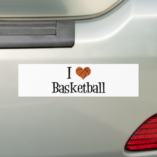 I Liebe Basketball Autoaufkleber (Auf Auto)