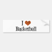 I Liebe Basketball Autoaufkleber (Vorne)