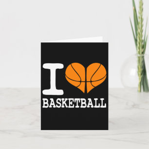 I Liebe Basketball Ball Sportathletik Lover Gesche Karte