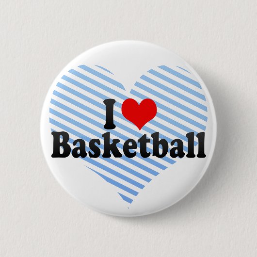I Liebe Basketball Button (Vorderseite)