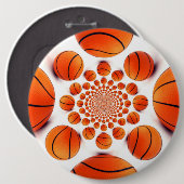 I Liebe Basketball Button (Vorne & Hinten)