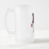 I Liebe Basketball Cup Mattglas Bierglas (Links)