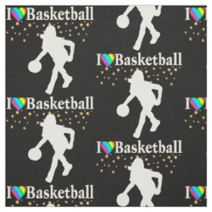 I LIEBE BASKETBALL DESIGN STOFF