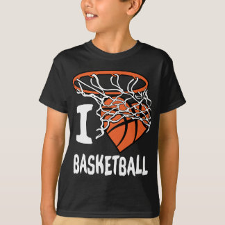 I Liebe Basketball Girl & Boys Youth Basketball Ho T-Shirt