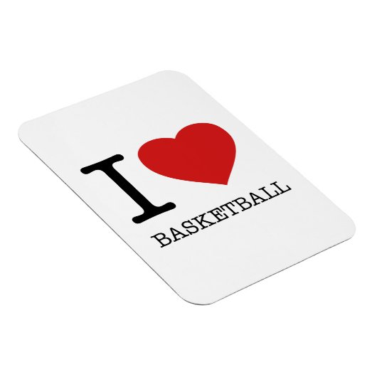I LIEBE BASKETBALL MAGNET (Rechte Seite)