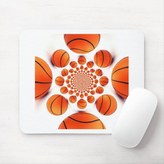 I Liebe Basketball Mousepad (Mit Mouse)