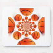 I Liebe Basketball Mousepad (Vorne)