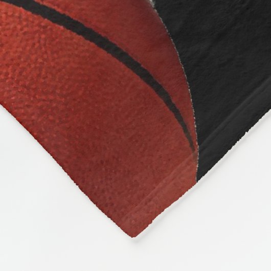 I Liebe Basketball Nah-up Fleecedecke (Ecke)