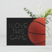 I Liebe Basketball Nah-up Karte (Stehend Vorderseite)