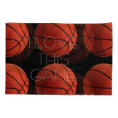 I Liebe Basketball Nah-up Kissenbezug (Rückseite)