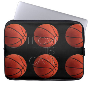 I Liebe Basketball Nah-up Laptopschutzhülle