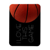 I Liebe Basketball Nah-up Magnet (Vertikal)