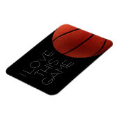 I Liebe Basketball Nah-up Magnet (Linke Seite)