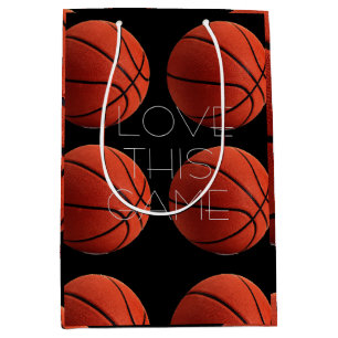 I Liebe Basketball Nah-up Mittlere Geschenktüte