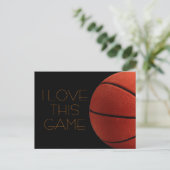 I Liebe Basketball Nah-up Postkarte (Stehend Vorderseite)