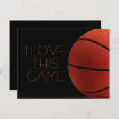 I Liebe Basketball Nah-up Postkarte (Vorne/Hinten)