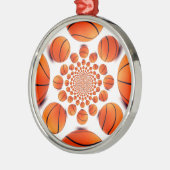 I Liebe Basketball Ornament Aus Metall (Links)