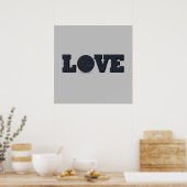 i Liebe Basketball Poster (Küche)