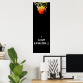 I Liebe Basketball Poster (Heimbüro)
